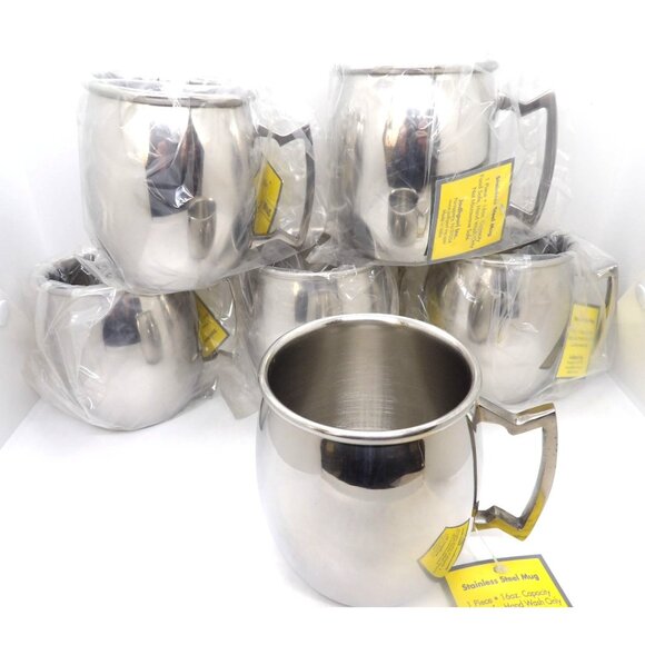 Jodhpuri Other - Moscow Mule Stainless Steel 16 oz. Beer Beverage Mug set of 6 New